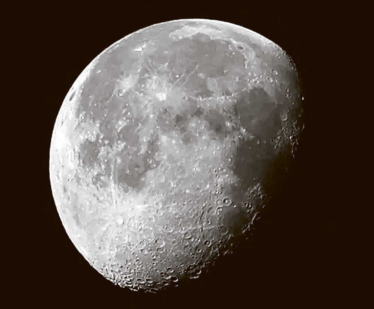 High-definition close-up of the moon, showcasing its craters and surface details in stunning detail.