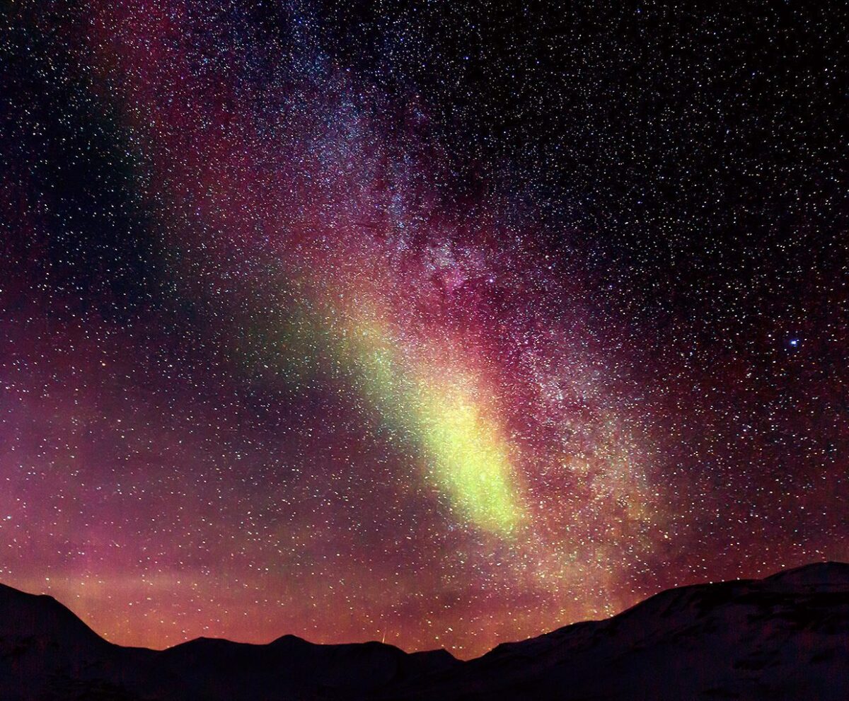 Milky Way galaxy with vibrant colors captured in an LED Box Frame, bringing the stars and cosmic beauty to your home decor.