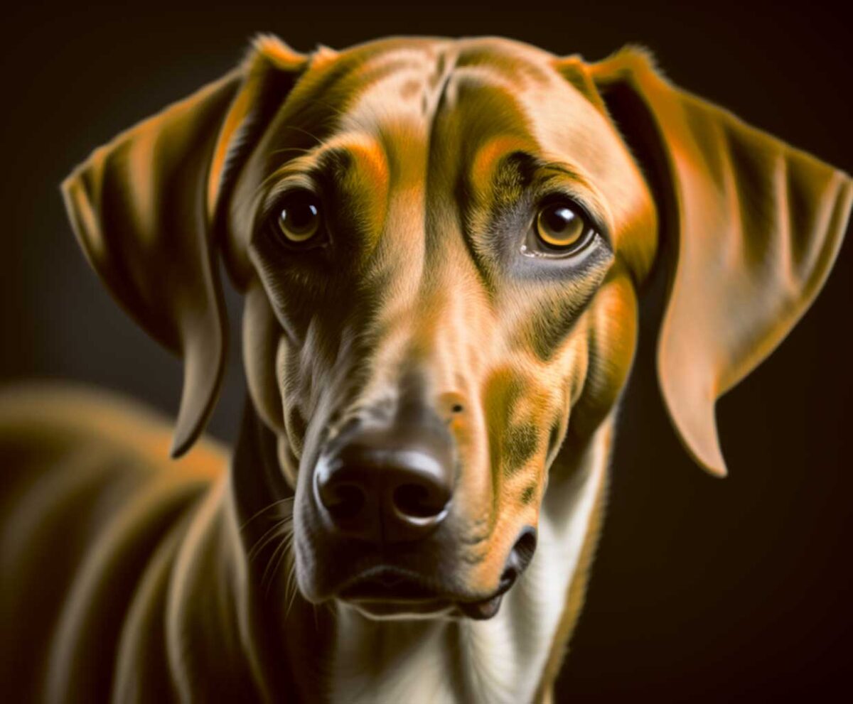 Beautiful portrait of an Azawakh dog captured in stunning detail, displayed in an eco-friendly LED Box Frame, enhancing the elegance of wildlife art for your home decor.
