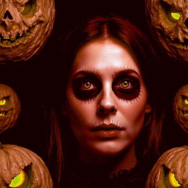 Halloween LED Box Frame 04 – Haunted Pumpkin Queen