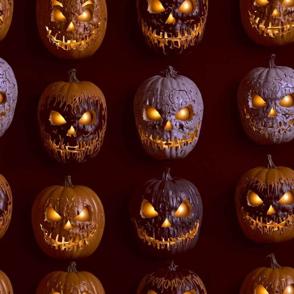 Halloween LED Box Frame 02 – Haunted Jack-O’-Lantern Wall