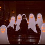 Halloween LED Box Frame 12 – Haunted Stairway Ghosts