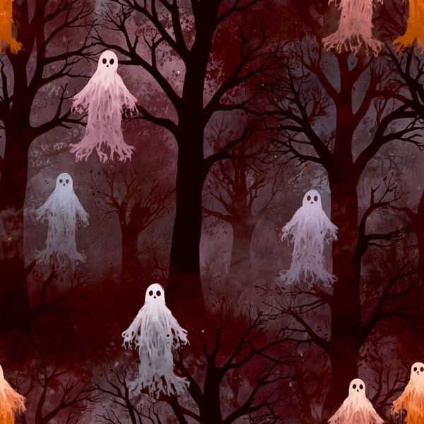 Halloween LED Box Frame 06 – Haunted Forest Ghosts