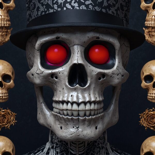 Halloween LED Box Frame 15 – Deadmans Skull