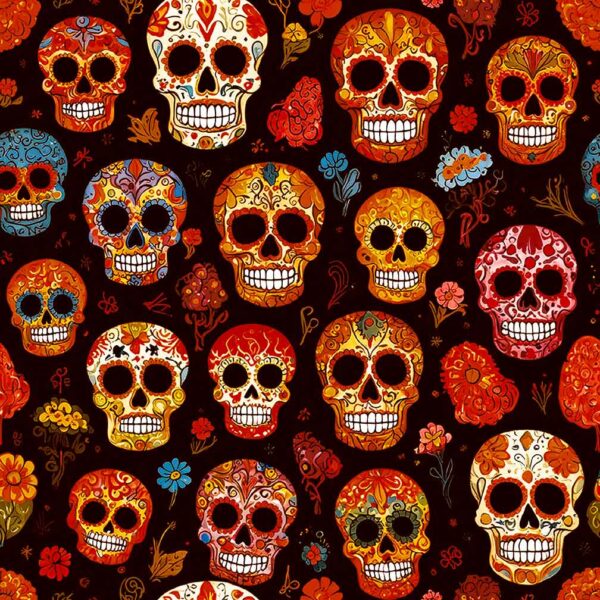 Halloween wall of Skulls - LED Box Frame 16 –