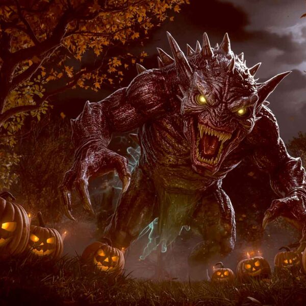 Troll Demon - LED Box Frame 18