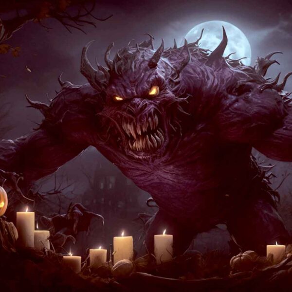 Magical Demon Troll Monster - LED Box Frame 20