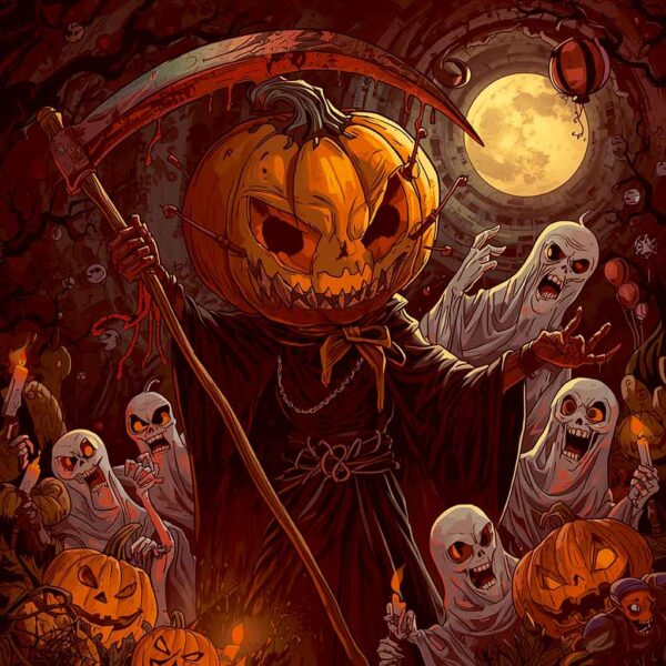 Halloween Pumpkin Head 02-Moon